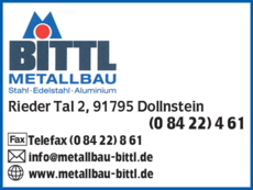 Metallbau Bittl - Dollnstein